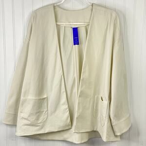 Kit and Ace Swing Oversized Boxy Blazer Women's SZ M Career Pockets Lagenlook